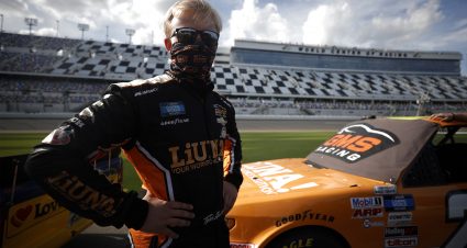DAYTONA BEACH, FLORIDA - FEBRUARY 12: Tyler Ankrum, driver of the #26 LiUNA! Chevrolet waits on the grid during qualifying for the NASCAR Camping World Truck Series NextEra Energy 250 at Daytona International Speedway on February 12, 2021 in Daytona Beach, Florida. (Photo by Chris Graythen/Getty Images) | Getty Images