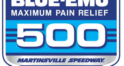 2021 Martinsville Blue Emu 500 Race Logo