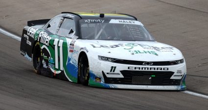LAS VEGAS, NEVADA - MARCH 06: Justin Haley, driver of the #11 LeafFilter Gutter Protection Chevrolet, drives during the NASCAR Xfinity Series Alsco Uniforms 300 at The Bullring at Las Vegas Motor Speedway on March 06, 2021 in Las Vegas, Nevada. (Photo by Abbie Parr/Getty Images) | Getty Images