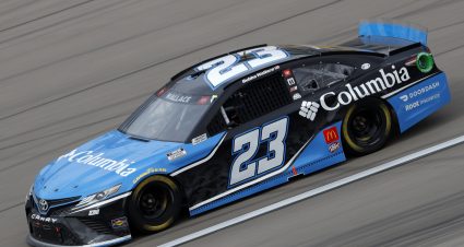 LAS VEGAS, NEVADA - MARCH 07: Bubba Wallace, driver of the #23 Columbia Sportswear Toyota, drives during the NASCAR Cup Series Pennzoil 400 presented by Jiffy Lube at the Las Vegas Motor Speedway on March 07, 2021 in Las Vegas, Nevada. (Photo by Chris Graythen/Getty Images) | Getty Images
