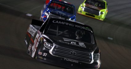 LAS VEGAS, NEVADA - MARCH 05: Kyle Busch, driver of the #51 Cessna Toyota, drives during the NASCAR Camping World Truck Series Bucked Up 200 at The Bullring at Las Vegas Motor Speedway on March 05, 2021 in Las Vegas, Nevada. (Photo by Brian Lawdermilk/Getty Images) | Getty Images
