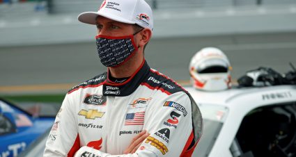 DAYTONA BEACH, FLORIDA - FEBRUARY 13: Michael Annett, driver of the #1 PFJ American Heart Association Chevrolet, waits on the grid prior to he NASCAR Xfinity Series Beef. It's What's For Dinner. 300 at Daytona International Speedway on February 13, 2021 in Daytona Beach, Florida. (Photo by Chris Graythen/Getty Images) | Getty Images