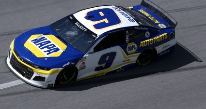 Chase Elliott’s 2021 #9 NAPA Auto Parts Chevrolet paint scheme.
