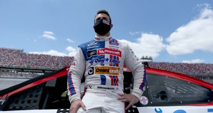 TALLADEGA, ALABAMA - APRIL 25: Matt DiBenedetto, driver of the #21 Motorcraft Quick Lane Ford, waits on the grid prior to the NASCAR Cup Series  GEICO 500 at Talladega Superspeedway on April 25, 2021 in Talladega, Alabama. (Photo by Sean Gardner/Getty Images) | Getty Images