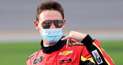DAYTONA BEACH, FLORIDA - FEBRUARY 13: Gray Gaulding, driver of the #52 Panini America Chevrolet, waits on the grid prior to  the NASCAR Xfinity Series Beef. It's What's For Dinner. 300 at Daytona International Speedway on February 13, 2021 in Daytona Beach, Florida. (Photo by Jared C. Tilton/Getty Images) | Getty Images