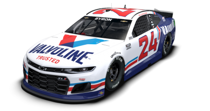 William Byron’s 2021 #24 Valvoline Chevrolet paint scheme.