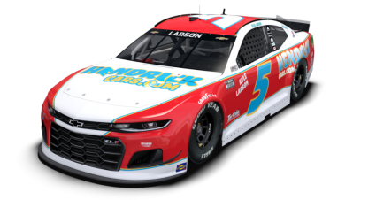 2021 5 Hendrick Cars Throwback
