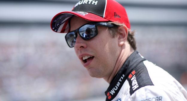 DOVER, DELAWARE - MAY 16: Brad Keselowski, driver of the #2 Wurth/UTI Ford, walks the grid during the NASCAR Cup Series Drydene 400 at Dover International Speedway on May 16, 2021 in Dover, Delaware. (Photo by Sean Gardner/Getty Images) | Getty Images