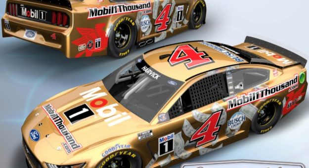 Visit Special scheme for Kevin Harvick at COTA to promote Mobil 1 sweepstakes page