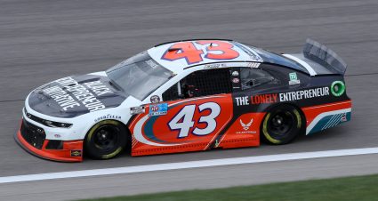 KANSAS CITY, KANSAS - MAY 02: Erik Jones, driver of the #43 Black Entrepreneur Initiative Chevrolet, drives during the NASCAR Cup Series Buschy McBusch Race 400 at Kansas Speedway on May 02, 2021 in Kansas City, Kansas. (Photo by Sean Gardner/Getty Images) | Getty Images