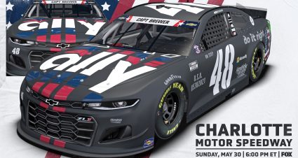 Alex Bowman’s 2021 #48 patriotic Ally Chevrolet paint scheme.