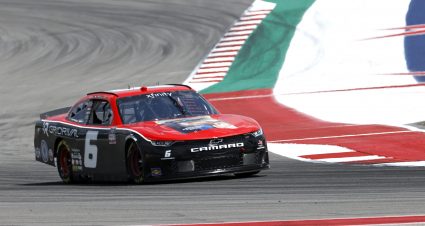 AUSTIN, TEXAS - MAY 21: Spencer Pumpelly, driver of the #6 Fast Life/GridRival Chevrolet, drives during practice for the NASCAR Xfinity Series Pit Boss 250 at Circuit of The Americas on May 21, 2021 in Austin, Texas. (Photo by Chris Graythen/Getty Images) | Getty Images