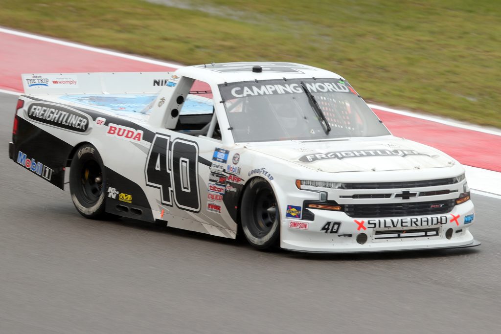 AUSTIN, TEXAS - MAY 22: Ryan Truex, driver of the #40 Freightliner Chevrolet, s during the NASCAR Camping World Truck Series Toyota Tundra 225 at Circuit of The Americas on May 22, 2021 in Austin, Texas. (Photo by Carmen Mandato/Getty Images) | Getty Images
