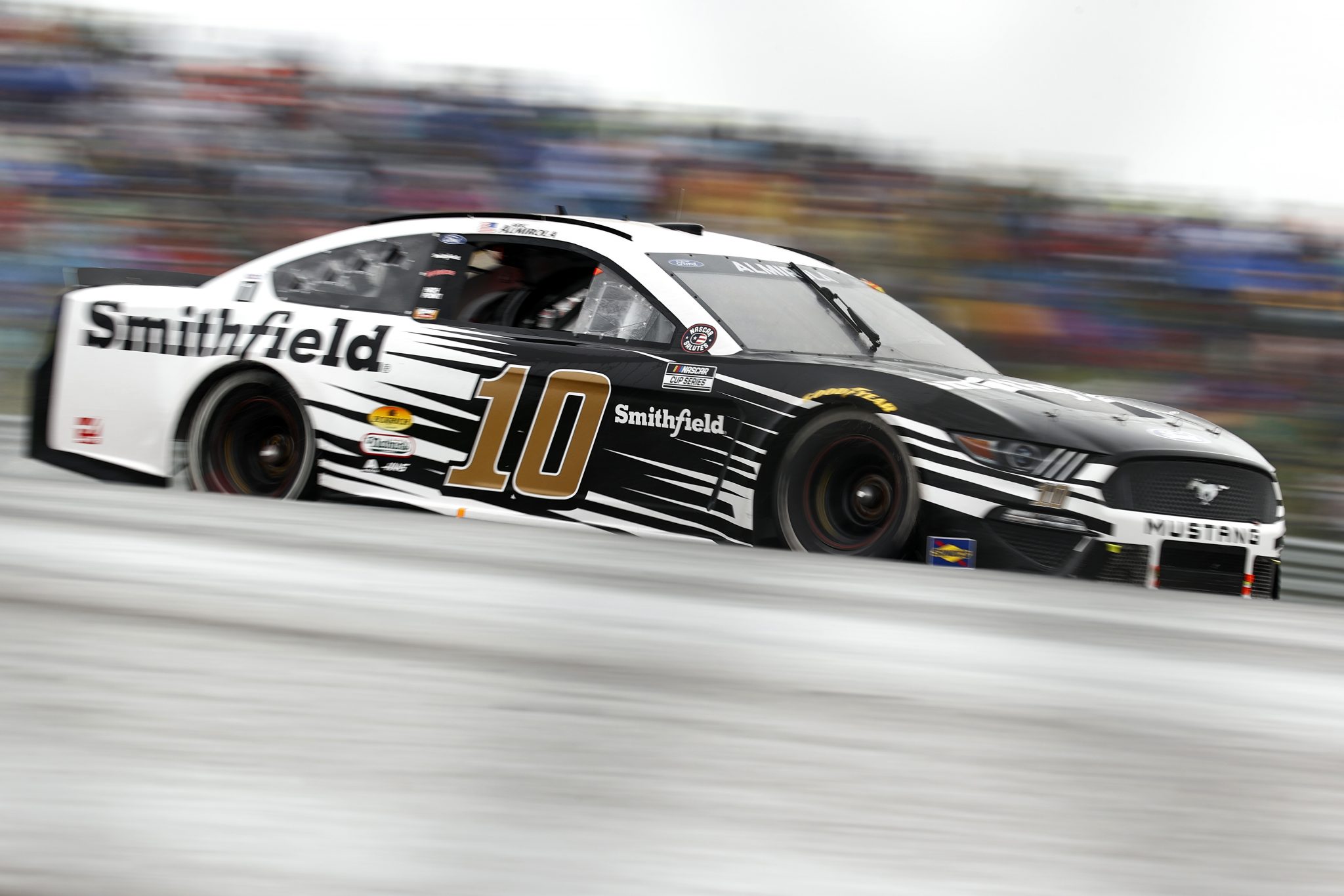 AUSTIN, TEXAS - MAY 23: Aric Almirola, driver of the #10 Smithfield Ford, drives during the NASCAR Cup Series EchoPark Texas Grand Prix at Circuit of The Americas on May 23, 2021 in Austin, Texas. (Photo by Jared C. Tilton/Getty Images) | Getty Images