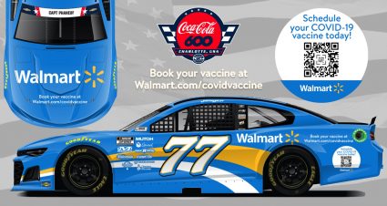 Justin Haley’s 2021 #77 Walmart Chevrolet paint scheme.