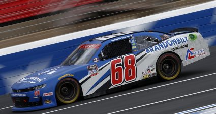 CONCORD, NORTH CAROLINA - MAY 28: Brandon Brown, driver of the #68 Brandonbilt Foundations Chevrolet, drives during practice for the NASCAR Xfinity Series Alsco Uniforms 300 at Charlotte Motor Speedway on May 28, 2021 in Concord, North Carolina. (Photo by Maddie Meyer/Getty Images) | Getty Images