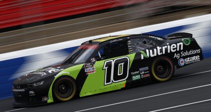 CONCORD, NORTH CAROLINA - MAY 28: Jeb Burton, driver of the #10 Nutrien Ag Solutions Chevrolet, drives during practice for the NASCAR Xfinity Series Alsco Uniforms 300 at Charlotte Motor Speedway on May 28, 2021 in Concord, North Carolina. (Photo by Maddie Meyer/Getty Images) | Getty Images