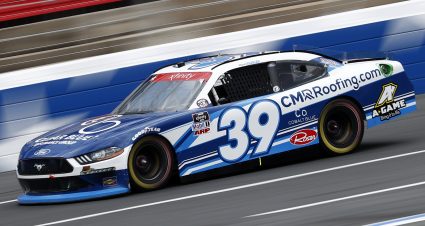 CONCORD, NORTH CAROLINA - MAY 28: Ryan Sieg, driver of the #39 CMR Construction and Roofing/A-Game Ford, drives during practice for the NASCAR Xfinity Series Alsco Uniforms 300 at Charlotte Motor Speedway on May 28, 2021 in Concord, North Carolina. (Photo by Maddie Meyer/Getty Images) | Getty Images
