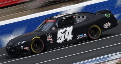CONCORD, NORTH CAROLINA - MAY 28: Ty Gibbs, driver of the #54 Joe Gibbs Racing Toyota, drives during practice for the NASCAR Xfinity Series Alsco Uniforms 300 at Charlotte Motor Speedway on May 28, 2021 in Concord, North Carolina. (Photo by Maddie Meyer/Getty Images) | Getty Images