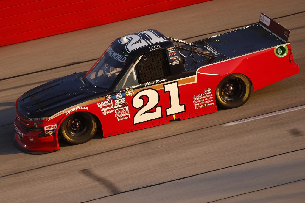 DARLINGTON, SOUTH CAROLINA - MAY 07: Zane Smith, driver of the #21 Chevrolet, drives during the NASCAR Camping World Truck Series LiftKits4Less.com 200 at Darlington Raceway on May 07, 2021 in Darlington, South Carolina. (Photo by Chris Graythen/Getty Images) | Getty Images