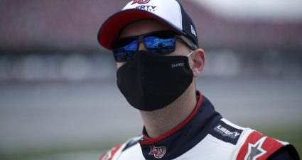 TALLADEGA, ALABAMA - APRIL 25: William Byron, driver of the #24 Liberty University Chevrolet, waits on the grid prior to the NASCAR Cup Series  GEICO 500 at Talladega Superspeedway on April 25, 2021 in Talladega, Alabama. (Photo by Sean Gardner/Getty Images) | Getty Images