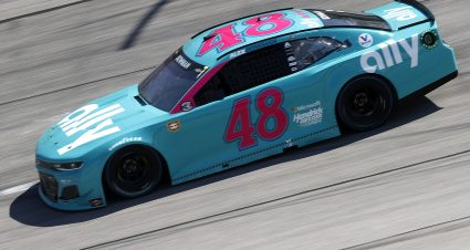 Alex Bowman’s 2021 #48 Ally Throwback Chevrolet paint scheme.