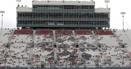 LEBANON, TENNESSEE - JUNE 19: A general view of cars on track during practice for the NASCAR Cup Series Ally 400 at Nashville Superspeedway on June 19, 2021 in Lebanon, Tennessee. (Photo by Sarah Stier/Getty Images) | Getty Images