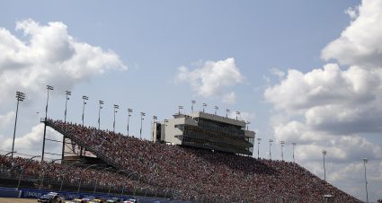 LEBANON, TENNESSEE - JUNE 20: Aric Almirola, driver of the #10 Smithfield Ford, and Kyle Busch, driver of the #18 Pedigree Toyota, lead the field to start the NASCAR Cup Series Ally 400 at Nashville Superspeedway on June 20, 2021 in Lebanon, Tennessee. (Photo by Jared C. Tilton/Getty Images) | Getty Images