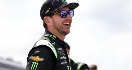 LONG POND, PENNSYLVANIA - JUNE 26: Kurt Busch, driver of the #1 Monster Energy Chevrolet, laughs on the grid prior to the NASCAR Cup Series Pocono Organics CBD 325 at Pocono Raceway on June 26, 2021 in Long Pond, Pennsylvania. (Photo by James Gilbert/Getty Images) | Getty Images