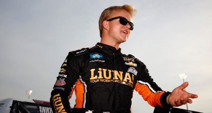 LEBANON, TENNESSEE - JUNE 18: Tyler Ankrum, driver of the #26 LiUNA! Chevrolet, waits on the grid prior to the NASCAR Camping World Truck Series Rackley Roofing 200 at Nashville Superspeedway on June 18, 2021 in Lebanon, Tennessee. (Photo by Jared C. Tilton/Getty Images) | Getty Images