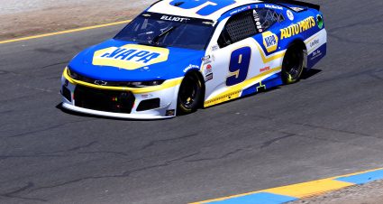 Chase Elliott’s 2021 #9 NAPA Auto Parts Chevrolet paint scheme.