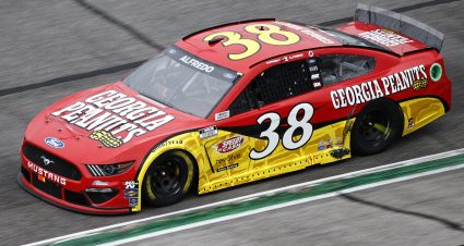 HAMPTON, GEORGIA - JULY 11: Anthony Alfredo, driver of the #38 Georgia Peanuts Ford, drives during the NASCAR Cup Series Quaker State 400 presented by Walmart at Atlanta Motor Speedway on July 11, 2021 in Hampton, Georgia. (Photo by Jared C. Tilton/Getty Images) | Getty Images