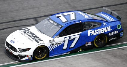 HAMPTON, GEORGIA - JULY 11: Chris Buescher, driver of the #17 Fastenal Ford, drives during the NASCAR Cup Series Quaker State 400 presented by Walmart at Atlanta Motor Speedway on July 11, 2021 in Hampton, Georgia. (Photo by Jared C. Tilton/Getty Images) | Getty Images