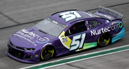 HAMPTON, GEORGIA - JULY 11: Cody Ware, driver of the #51 Nurtec ODT Chevrolet, drives during the NASCAR Cup Series Quaker State 400 presented by Walmart at Atlanta Motor Speedway on July 11, 2021 in Hampton, Georgia. (Photo by Jared C. Tilton/Getty Images) | Getty Images