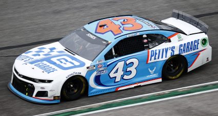 HAMPTON, GEORGIA - JULY 11: Erik Jones, driver of the #43 Petty's Garage Chevrolet, drives during the NASCAR Cup Series Quaker State 400 presented by Walmart at Atlanta Motor Speedway on July 11, 2021 in Hampton, Georgia. (Photo by Jared C. Tilton/Getty Images) | Getty Images