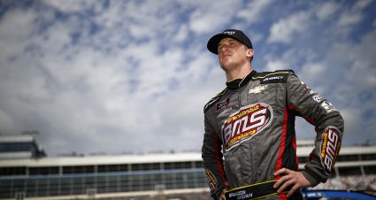 CONCORD, NORTH CAROLINA - MAY 29: Brandon Brown, driver of the #68 Brandonbilt Foundations Chevrolet, waits on the grid during qualifying for the NASCAR Xfinity Series Alsco Uniforms at Charlotte Motor Speedway on May 29, 2021 in Concord, North Carolina. (Photo by Jared C. Tilton/Getty Images) | Getty Images