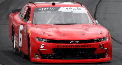 LOUDON, NEW HAMPSHIRE - JULY 17: Ryan Vargas, driver of the #6 TeamJD Motorsports.com Chevrolet, drives during the NASCAR Xfinity Series Ambetter Get Vaccinated 200 at New Hampshire Motor Speedway on July 17, 2021 in Loudon, New Hampshire. (Photo by James Gilbert/Getty Images) | Getty Images
