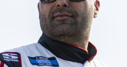 KNOXVILLE, IOWA - JULY 08: Donny Schatz, driver of the #17 Little Giant Ford Ford, looks on from the garage during practice for the NASCAR Camping World Truck Series Corn Belt 150 presented by Premier Chevy Dealers at Knoxville Raceway on July 08, 2021 in Knoxville, Iowa. (Photo by James Gilbert/Getty Images) | Getty Images