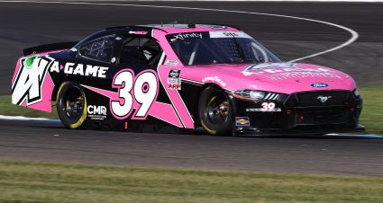INDIANAPOLIS, INDIANA - AUGUST 14: Ryan Sieg, driver of the #39 CMR Construction and Roofing/A-Game Ford, drives during qualifying for the NASCAR Xfinity Series Pennzoil 150 at the Brickyard at Indianapolis Motor Speedway on August 14, 2021 in Indianapolis, Indiana. (Photo by Stacy Revere/Getty Images) | Getty Images