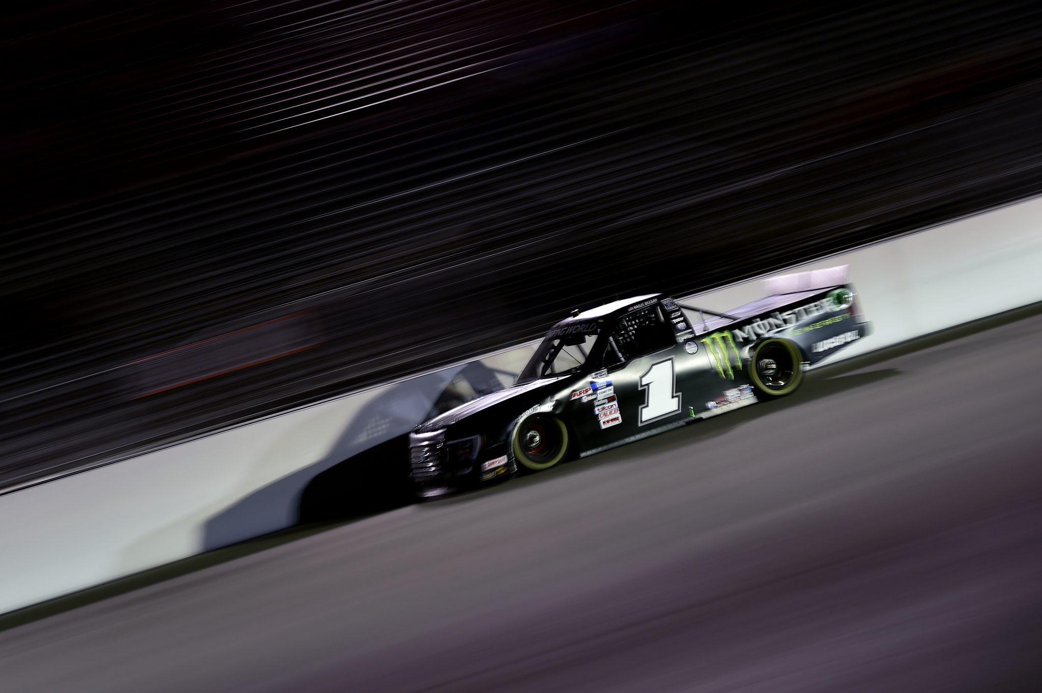 MADISON, ILLINOIS - AUGUST 20: Hailie Deegan, driver of the #1 Monster Ford, drives during the NASCAR Camping World Truck Series Toyota 200 presented by CK Power at Gateway Motorsports Park on August 20, 2021 in Madison, Illinois. (Photo by Jeff Curry/Getty Images) | Getty Images