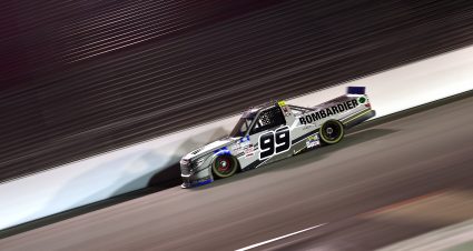 Ben Rhodes’s 2021 #99 Bombardier LearJet 75 Toyota paint scheme.