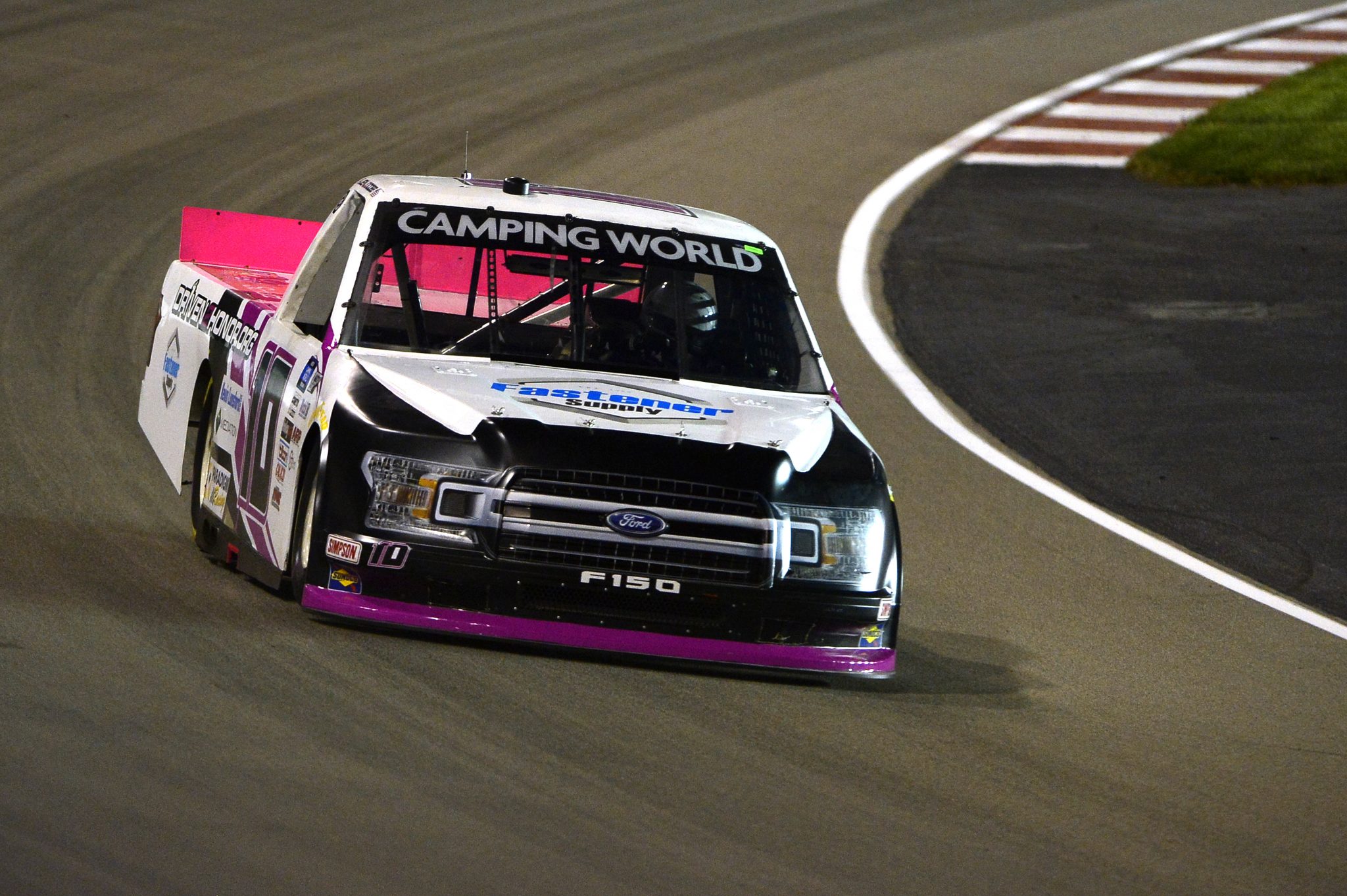 MADISON, ILLINOIS - AUGUST 20: Jennifer Jo Cobb, driver of the #10 Fastener Supply Company Ford, drives during the NASCAR Camping World Truck Series Toyota 200 presented by CK Power at Gateway Motorsports Park on August 20, 2021 in Madison, Illinois. (Photo by Jeff Curry/Getty Images) | Getty Images