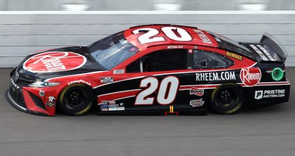 BROOKLYN, MICHIGAN - AUGUST 22: Christopher Bell, driver of the #20 Rheem Toyota, drives during the NASCAR Cup Series FireKeepers Casino 400 at Michigan International Speedway on August 22, 2021 in Brooklyn, Michigan. (Photo by Sean Gardner/Getty Images) | Getty Images