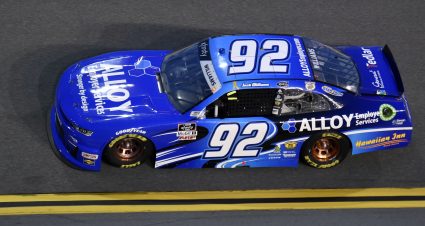 DAYTONA BEACH, FLORIDA - AUGUST 27: Josh Williams, driver of the #92 Alloy Employer Services Chevrolet, drives during the NASCAR Xfinity Series Wawa 250 at Daytona International Speedway on August 27, 2021 in Daytona Beach, Florida. (Photo by Logan Riely/Getty Images) | Getty Images