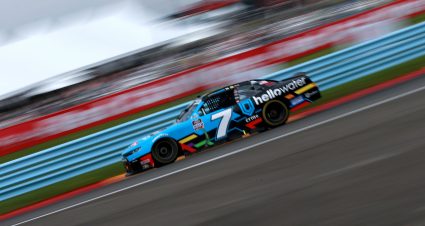 WATKINS GLEN, NEW YORK - AUGUST 07: Justin Allgaier, driver of the #7 hellowater Defense Chevrolet, drives during the NASCAR Xfinity Series Skrewball Peanut Butter Whiskey at Watkins Glen International on August 07, 2021 in Watkins Glen, New York. (Photo by Sean Gardner/Getty Images) | Getty Images