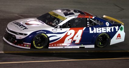 William Byron’s 2021 #24 Liberty University Chevrolet paint scheme.