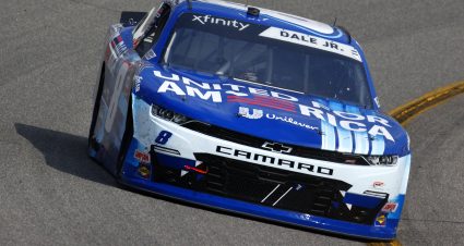 RICHMOND, VIRGINIA - SEPTEMBER 11: Dale Earnhardt Jr., driver of the #8 Unilever United For America Chevrolet, drives during the NASCAR Xfinity Series Go Bowling 250 at Richmond Raceway on September 11, 2021 in Richmond, Virginia. (Photo by Jared C. Tilton/Getty Images) | Getty Images
