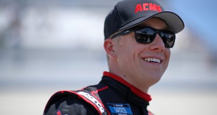 DOVER, DELAWARE - MAY 15: John H. Nemechek, driver of the #26 ACME Toyota, walks the grid during the NASCAR Xfinity Series Drydene 200 race at Dover International Speedway on May 15, 2021 in Dover, Delaware. (Photo by Sean Gardner/Getty Images) | Getty Images