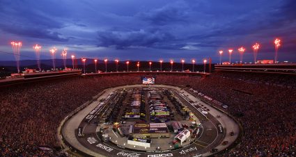 BRISTOL, TENNESSEE - SEPTEMBER 18: A general view of a fireworks display during pre-race ceremonies prior to the NASCAR Cup Series Bass Pro Shops Night Race at Bristol Motor Speedway on September 18, 2021 in Bristol, Tennessee. (Photo by Jared C. Tilton/Getty Images) | Getty Images