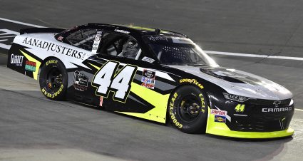Tommy Joe Martins’s 2021 #44 AAN Adjusters Chevrolet paint scheme.